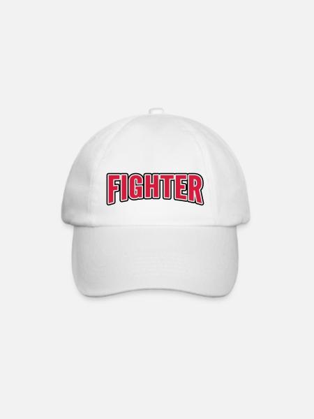 Fighter - Baseballkappe - Weiß/Weiß