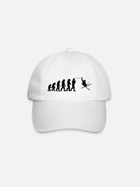 ski evolution - Baseballkappe - Weiß/Weiß