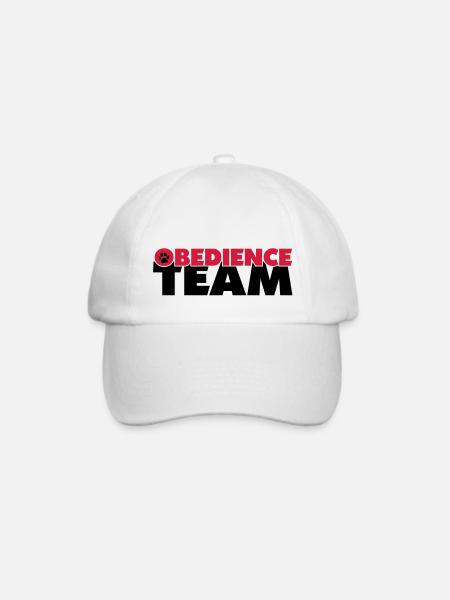 obedienceteam4 - Baseballkappe - Weiß/Weiß