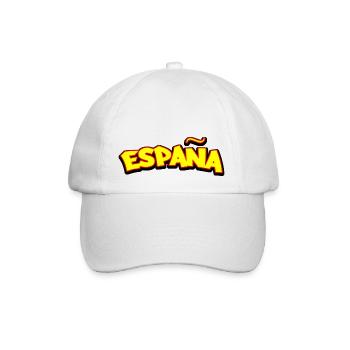españa flagge spain - Baseballkappe - Weiß/Weiß - Vorne