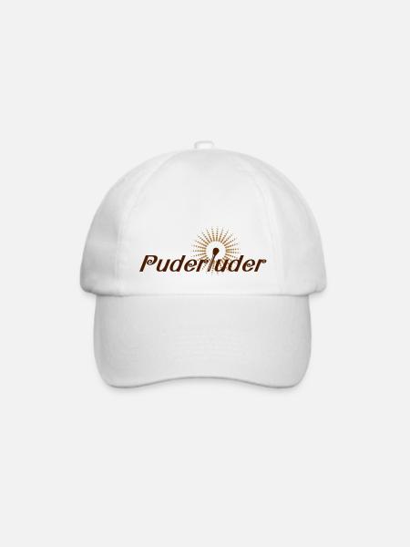 Puderluder (2-farbig) / Styling / Friseur / - Baseballkappe - Weiß/Weiß