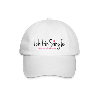 single - Baseballkappe - Weiß/Weiß - Vorne