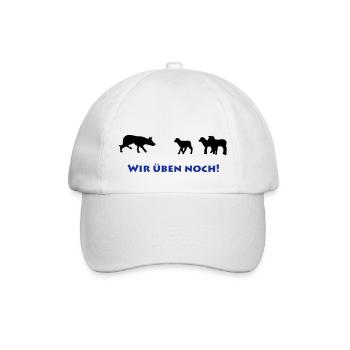 Hütehund mit Schafen - Baseballkappe - Weiß/Weiß - Vorne