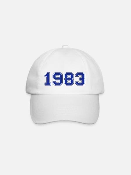 1983 - Baseballkappe - Weiß/Weiß