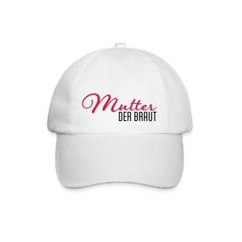 mutter der braut - Baseballkappe - Weiß/Weiß - Vorne