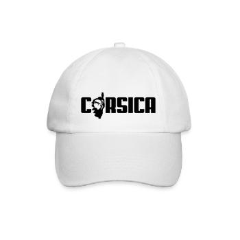Korsika-Logo - Baseballkappe - Weiß/Weiß - Vorne