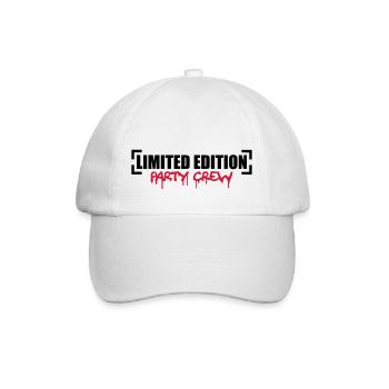 Limited Edition Party Crew Design - Baseballkappe - Weiß/Weiß - Vorne