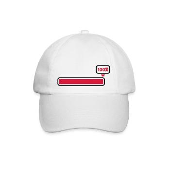 100 % - Baseballkappe - Weiß/Weiß - Vorne