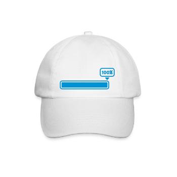 100 % - Baseballkappe - Weiß/Weiß - Vorne