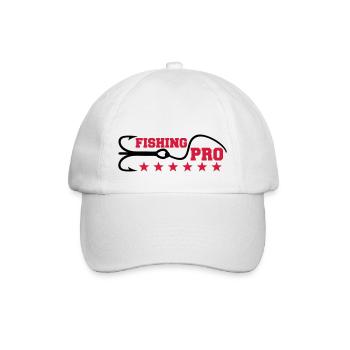 Fishing Pro - Baseballkappe - Weiß/Weiß - Vorne