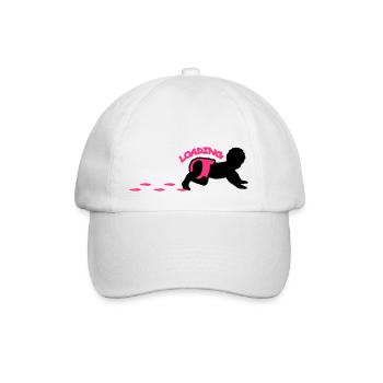 Baby Loading Design - Baseballkappe - Weiß/Weiß - Vorne