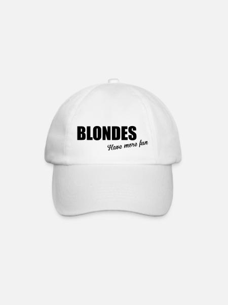 Blondes - Baseballkappe - Weiß/Weiß