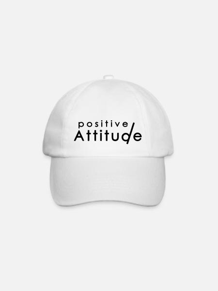 Positive ATTITUDE 1 - Baseballkappe - Weiß/Weiß