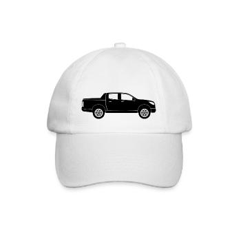 Pick-up Truck - Baseballkappe - Weiß/Weiß - Vorne