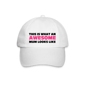 Mum - Baseballkappe - Weiß/Weiß - Vorne