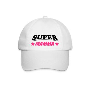 Super mamma 111 - Baseballkappe - Weiß/Weiß - Vorne