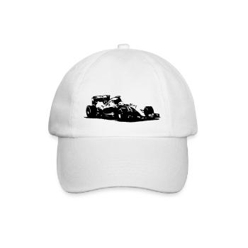 Formula One - Racecar - Baseballkappe - Weiß/Weiß - Vorne