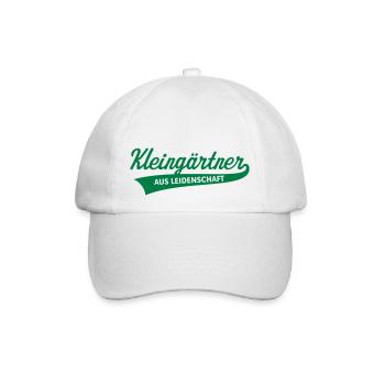 Kleingärtner Aus Leidenschaft - Baseballkappe - Weiß/Weiß - Vorne
