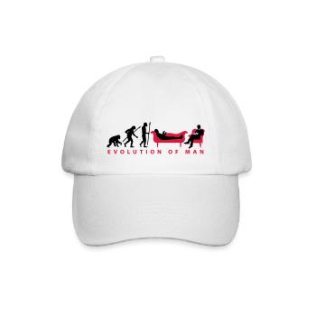 evolution_therapeut_psychologe_11_2016_c - Baseballkappe - Weiß/Weiß - Vorne