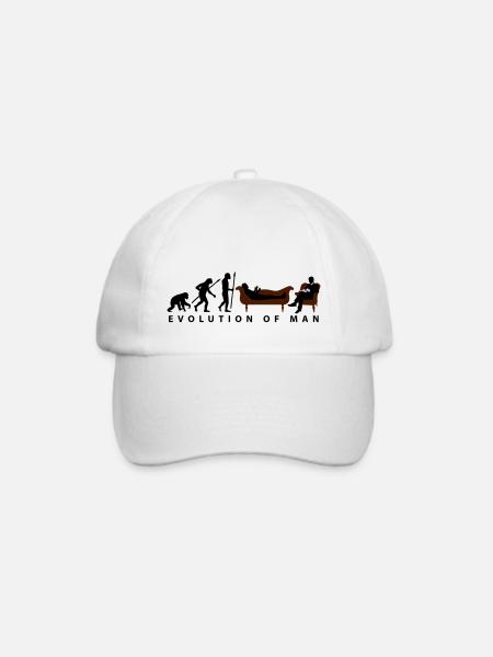 evolution_therapeut_psychologe_11_2016_a - Baseballkappe - Weiß/Weiß