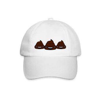 3 team freunde gruppe kleiner süßer niedlicher kot - Baseballkappe - Weiß/Weiß - Vorne