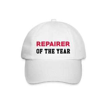 Reparatur / Repairman / Repairer / Repair - Baseballkappe - Weiß/Weiß - Vorne