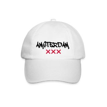 amsterdam - Baseballkappe - Weiß/Weiß - Vorne