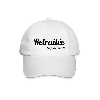Ruhestand / Rentner / Rentnerin / Rente - Baseballkappe - Weiß/Weiß - Vorne