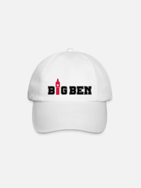 big_ben_02 - Baseballkappe - Weiß/Weiß