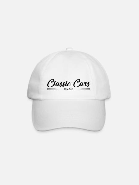 Classic Cars - Baseballkappe - Weiß/Weiß