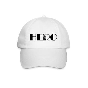 Hero Jesus - Baseballkappe - Weiß/Weiß - Vorne