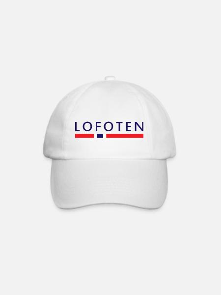 Lofoten Norden Geschenk Skandinavische Länder - Baseballkappe - Weiß/Weiß