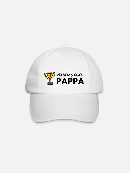 Der beste Vater der Welt - Baseballkappe - Weiß/Weiß