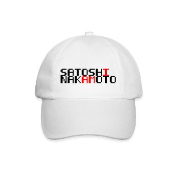 I am Satoshi Nakamoto - Bitcoin - Baseballkappe - Weiß/Weiß - Vorne