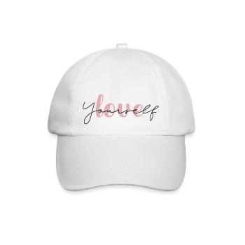 Love yourself - Baseballkappe - Weiß/Weiß - Vorne
