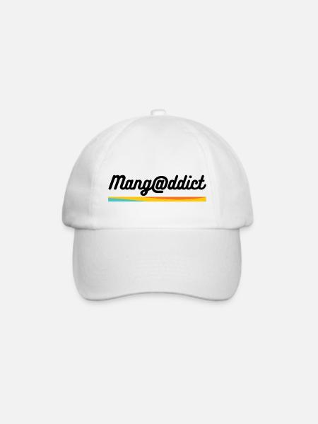 I love manga - Baseballkappe - Weiß/Weiß