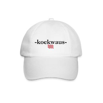 koekwaus, Brabants für Narren - Baseballkappe - Weiß/Weiß - Vorne