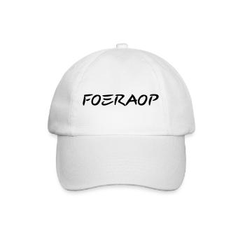 Foeraop - Antwerpener Dialekt - Baseballkappe - Weiß/Weiß - Vorne
