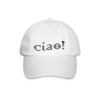 ciao - Baseballkappe - Weiß/Weiß - Vorne