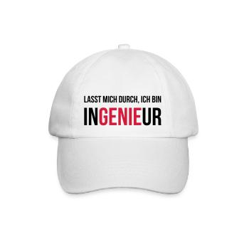 Lasst mich durch ich bin Ingenieur - Farbwechsel - Baseballkappe - Weiß/Weiß - Vorne