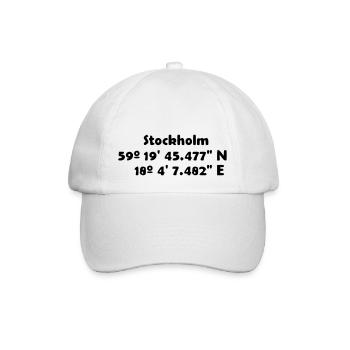 Stockholm - Baseballkappe - Weiß/Weiß - Vorne