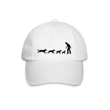 Hundeliebhaber - Baseballkappe - Weiß/Weiß - Vorne