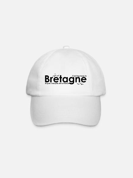 Schöne Bretagne - Baseballkappe - Weiß/Weiß
