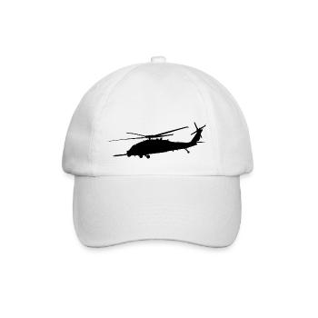 HH-60G UH-60G Black Hawk Militär Hubschrauber - Baseballkappe - Weiß/Weiß - Vorne