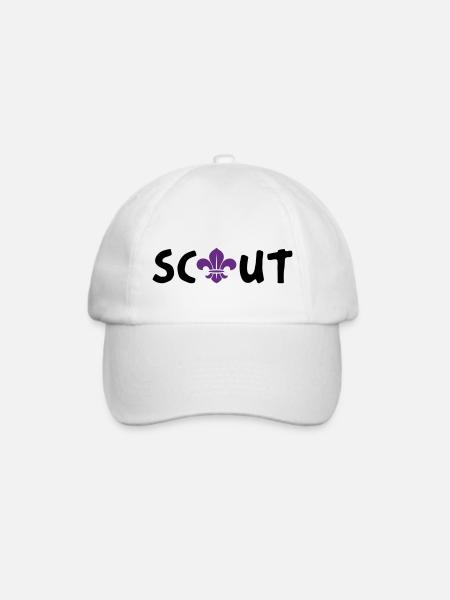 Pfadfinder / Pfadfinder - Baseballkappe - Weiß/Weiß