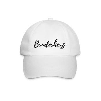 Bruderherz - Baseballkappe - Weiß/Weiß - Vorne