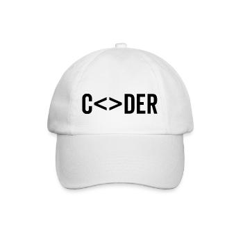 Programmierer - Baseballkappe - Weiß/Weiß - Vorne