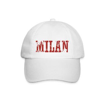 Milan - Mailand - Baseballkappe - Weiß/Weiß - Vorne