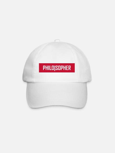 Philosopher - Baseballkappe - Weiß/Weiß
