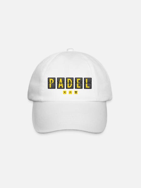 Padel - Padel Geschenk - Baseballkappe - Weiß/Weiß